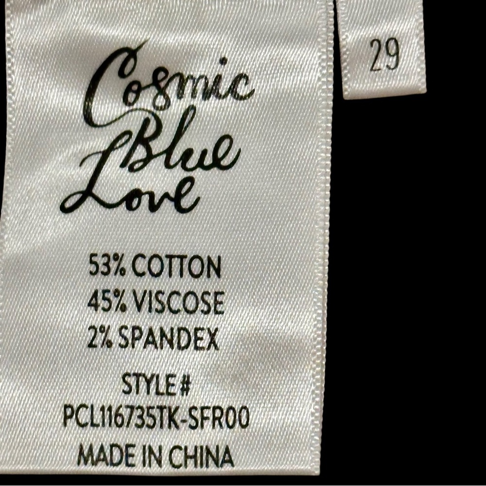 New With Tags. Woman’s Cosmic Blue Love Ankle Cargo Tan Sz. 29 Nice! - Picture 12 of 15